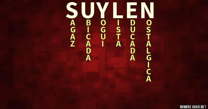 Acróstico suylen