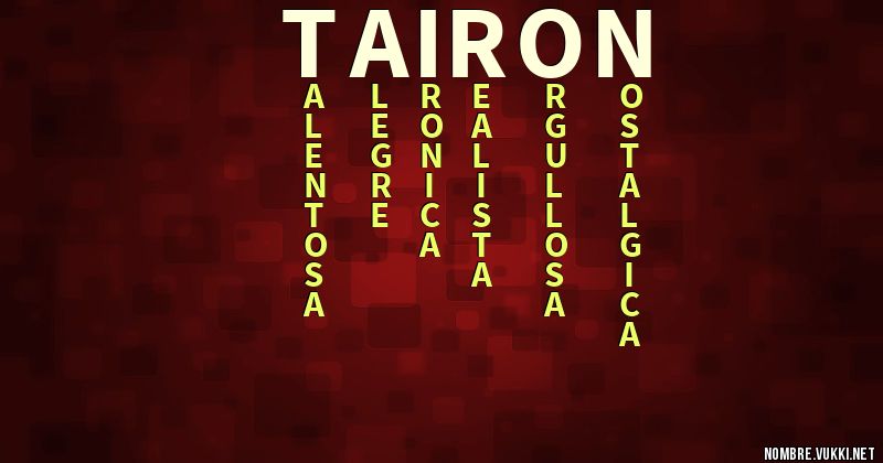 Acróstico tairon