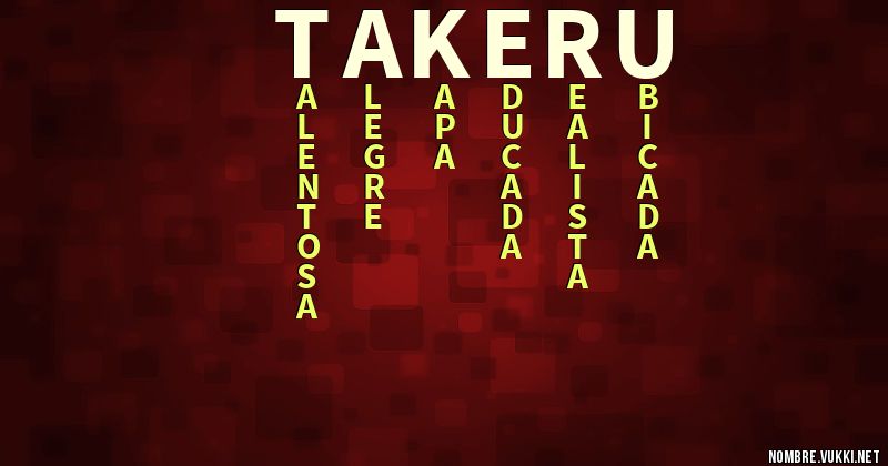 Acróstico takeru