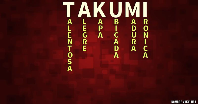 Acróstico takumi
