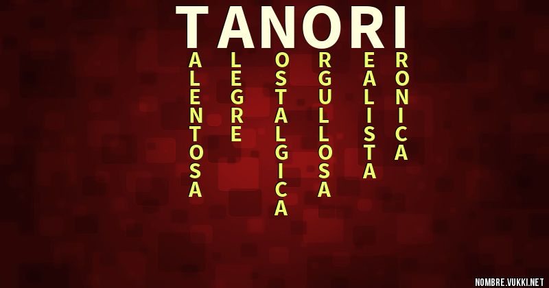 Acróstico tanori