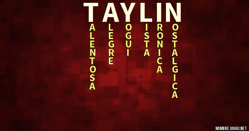 Acróstico taylin