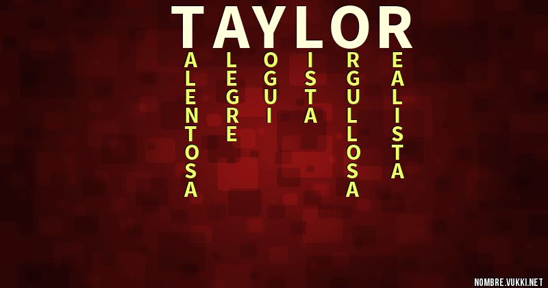 Acróstico taylor