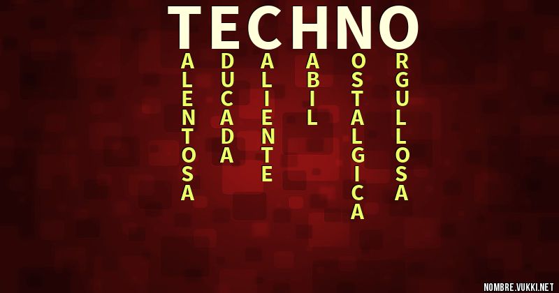 Qué significa techno
