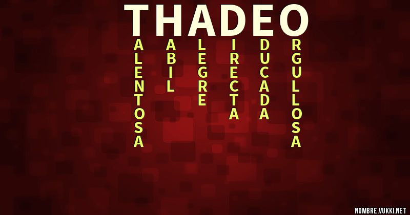 Acróstico thadeo