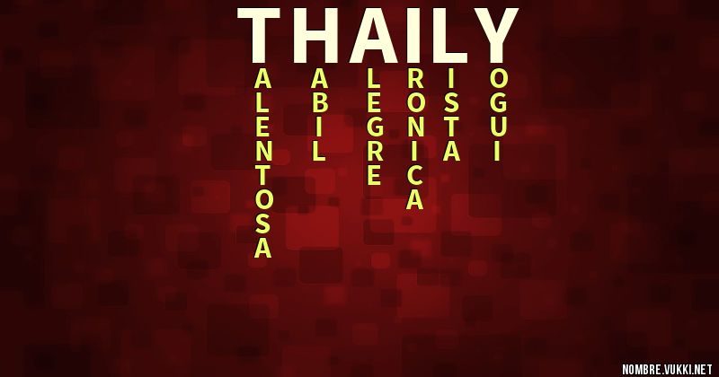 Acróstico thaily