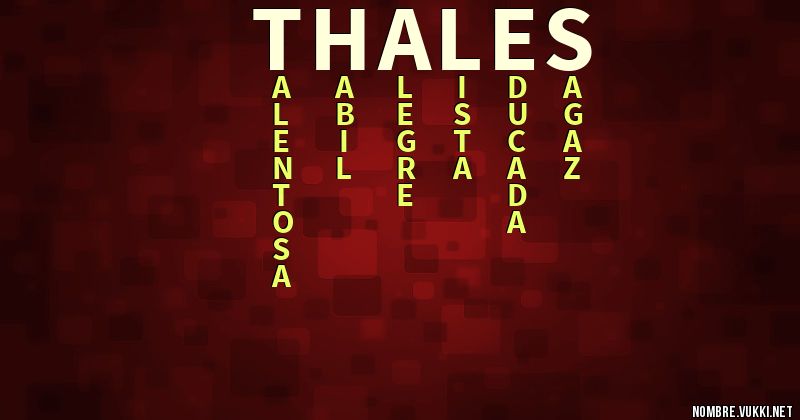 Acróstico thales