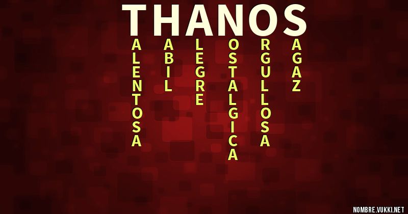 Acróstico thanos