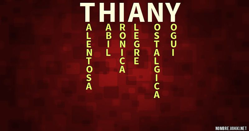 Acróstico thiany