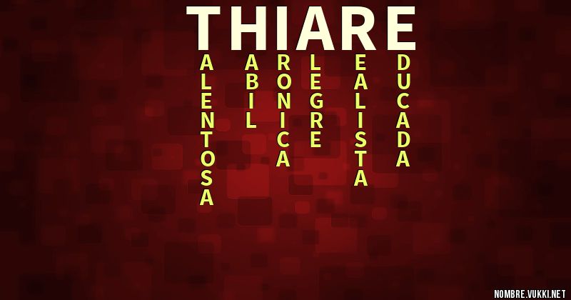 Acróstico thiare