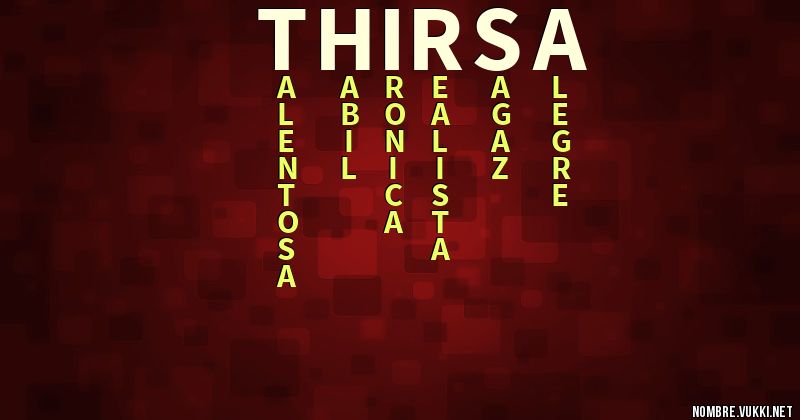 Acróstico thirsa