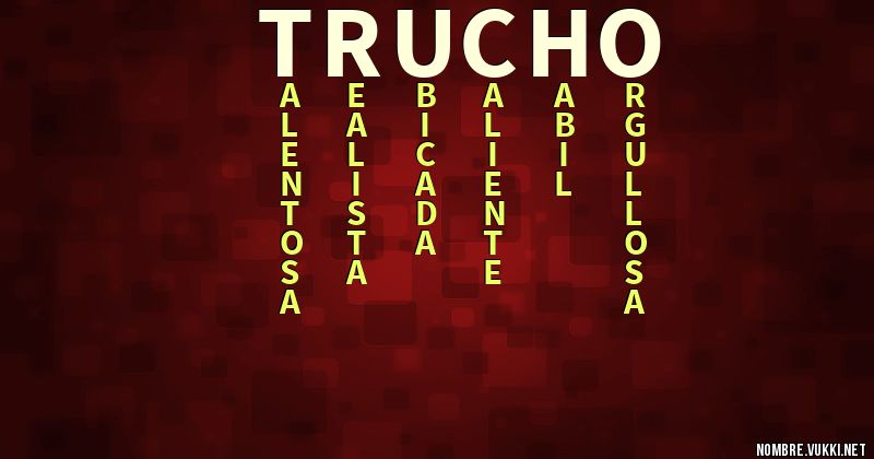 Acróstico trucho