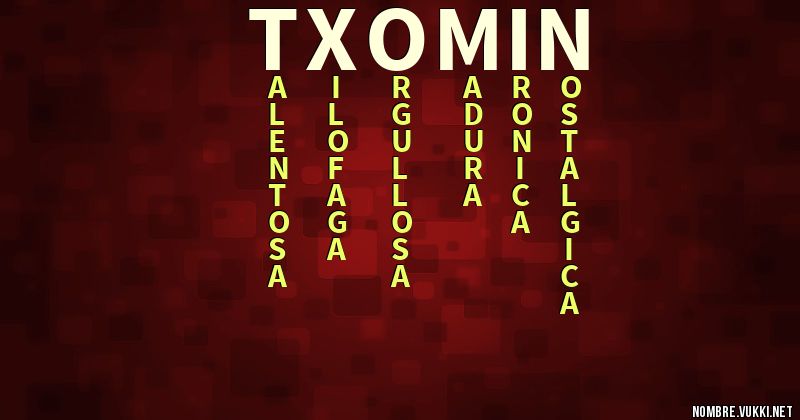 Acróstico txomin