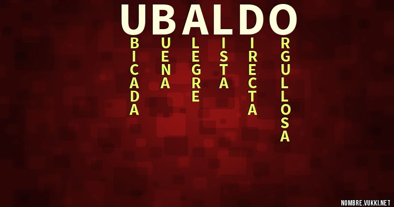 Acróstico ubaldo