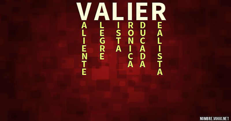 Acróstico valier