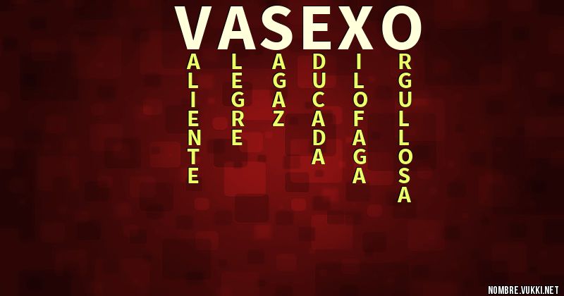 Acróstico vasexo