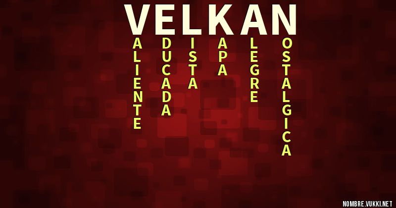Acróstico velkan