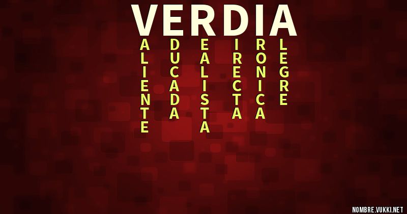 Acróstico verdia