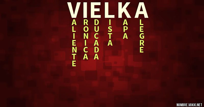 Acróstico vielka