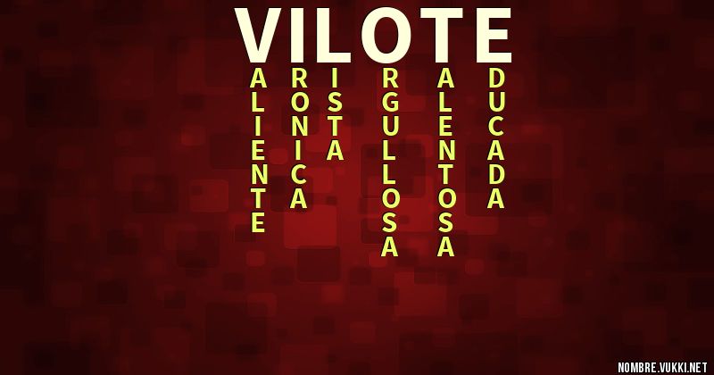 Acróstico vilote