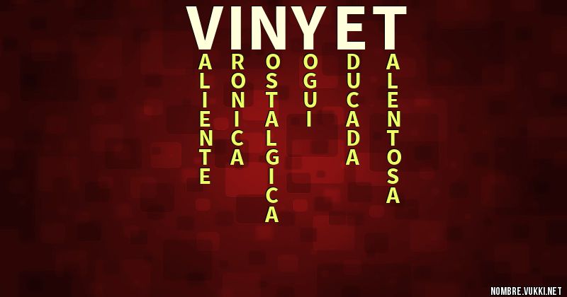 Acróstico vinyet