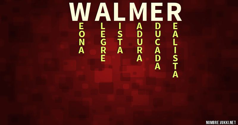 Acróstico w almer
