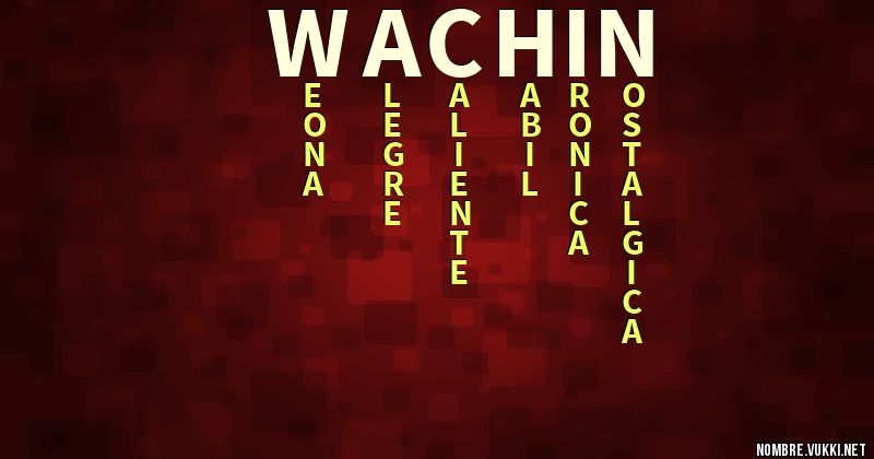 Acróstico wachin