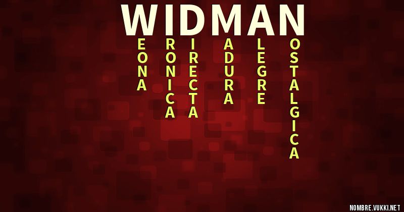 Acróstico widman