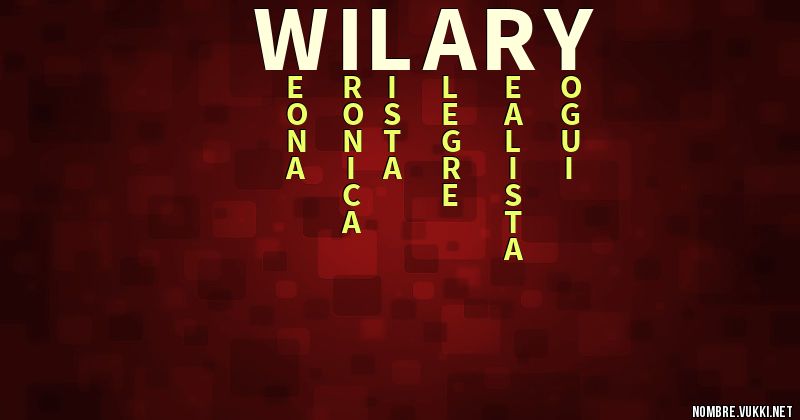 Acróstico wilary