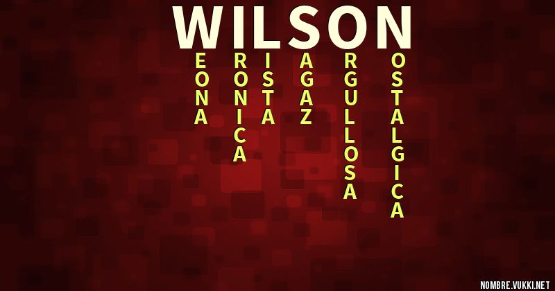 Acróstico wilson