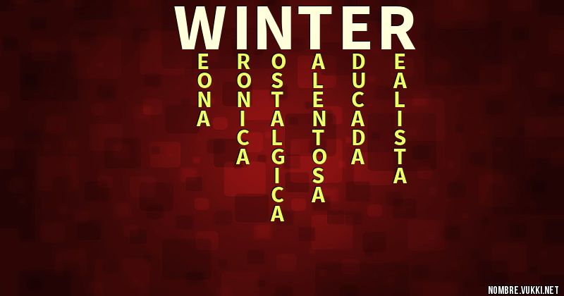 Acróstico winter