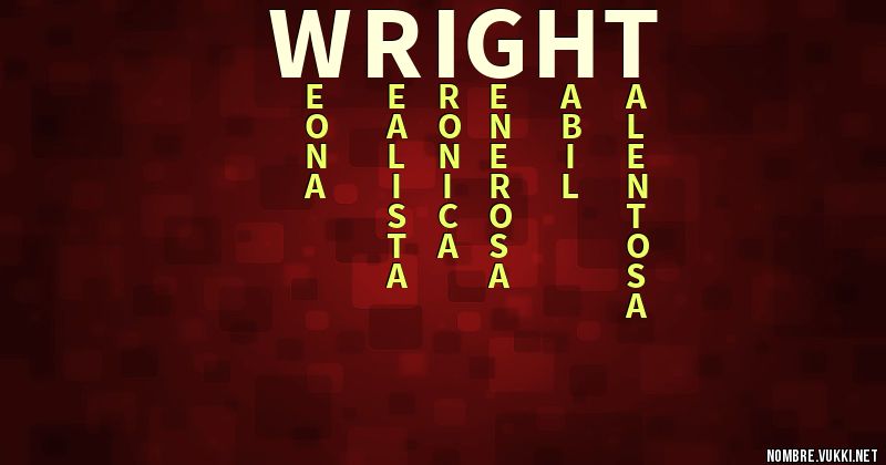 Acróstico wright
