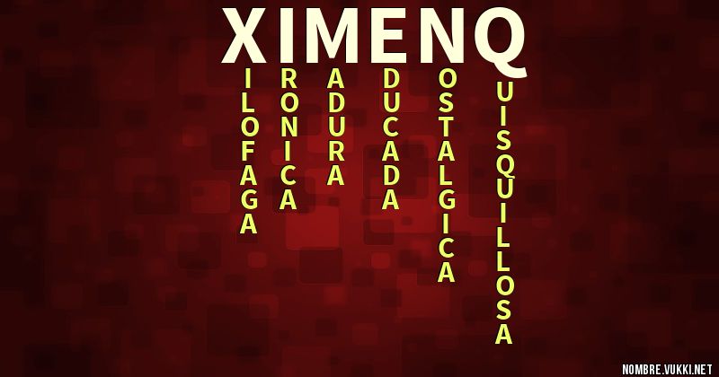 Acróstico ximenq