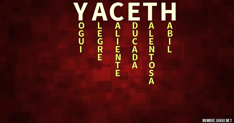 Acróstico yaceth