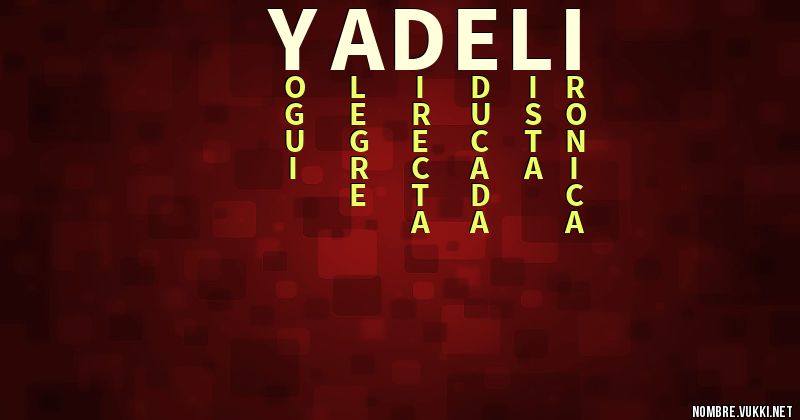 Acróstico yadeli