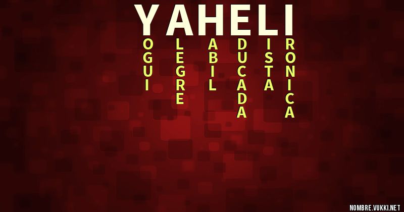 Acróstico yaheli