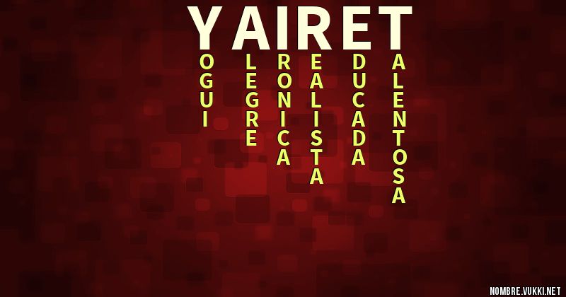 Acróstico yairet