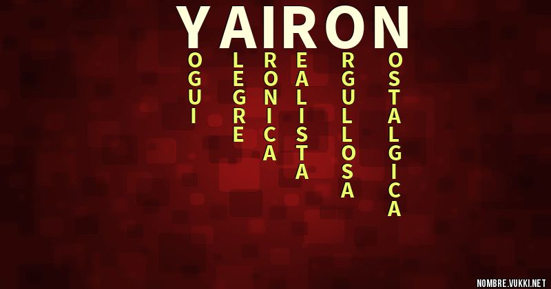 Acróstico yairon