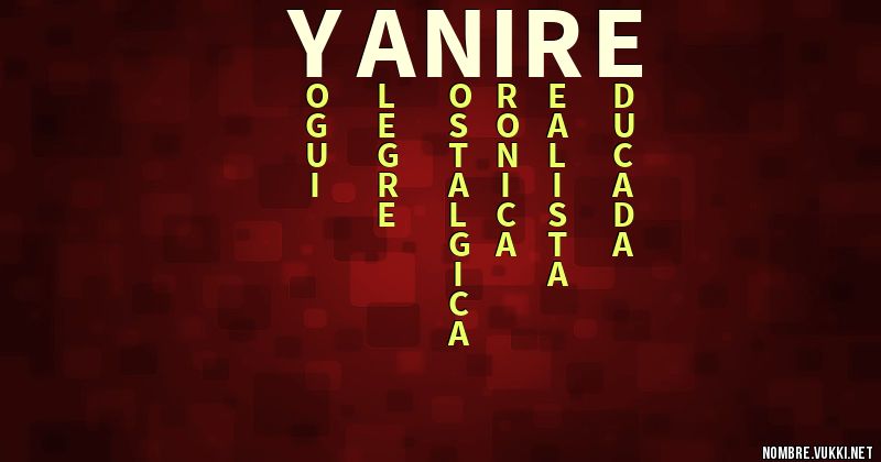 Acróstico yaniré