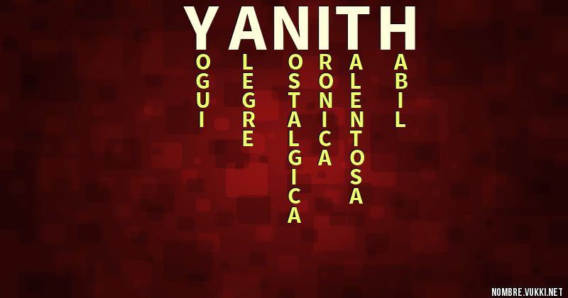 Acróstico yanith