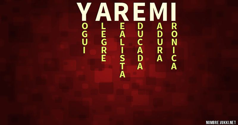 Acróstico yaremi