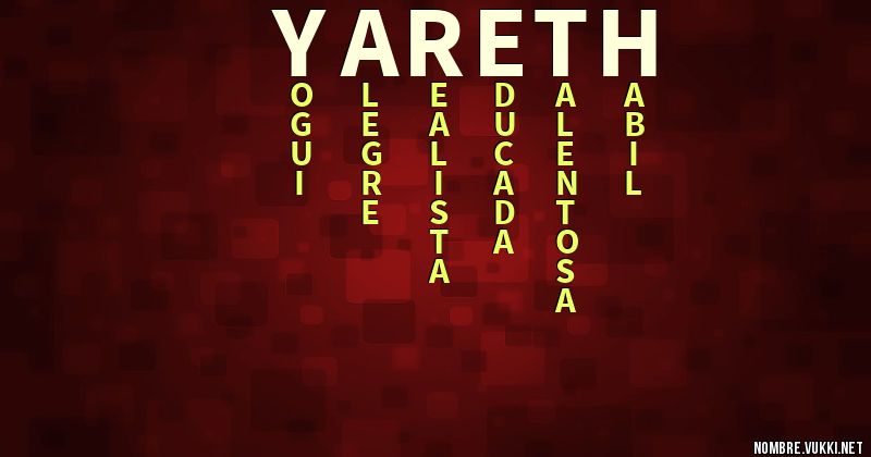 Acróstico yareth