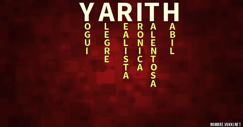Acróstico yarith