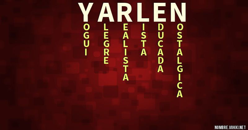 Acróstico yarlen