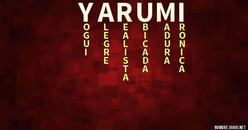 Acróstico yarumi