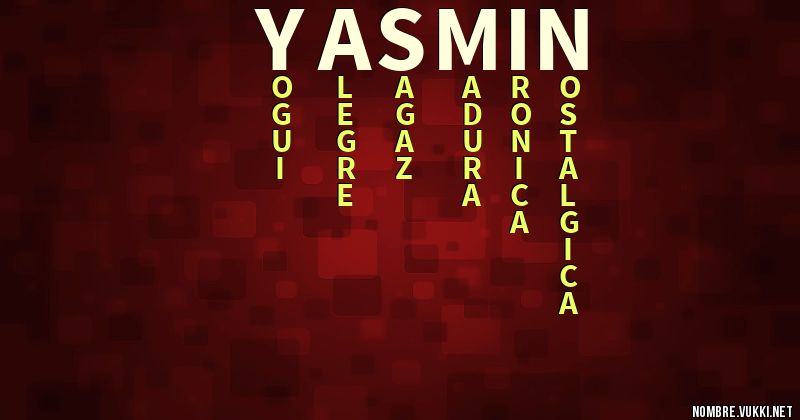 Acróstico yasmÍn