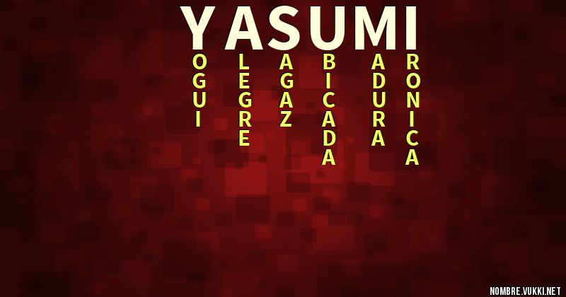 Acróstico yasumi