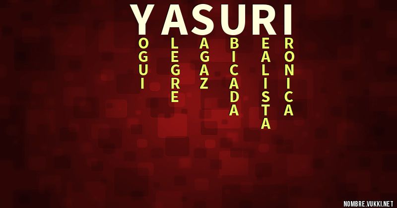 Acróstico yasuri