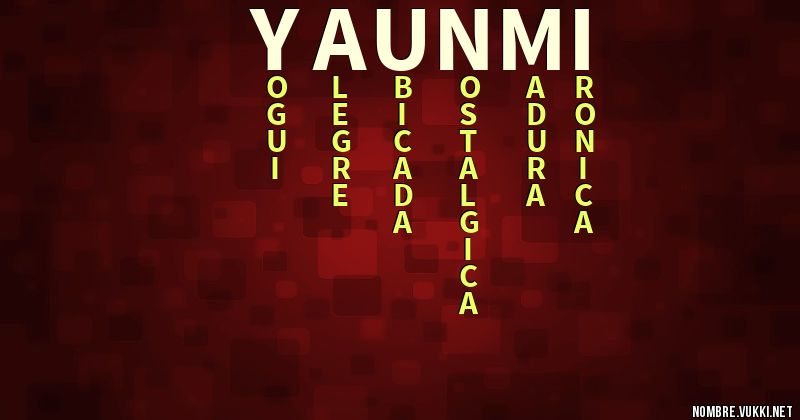 Acróstico yaunmi