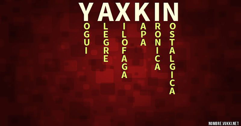 Acróstico yaxkin